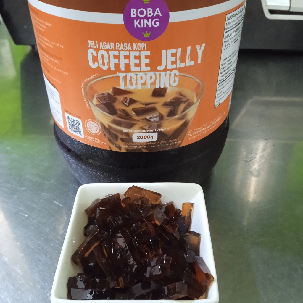 

Coffee Jelly Topping / Jelly Kopi Merk Boba King 2Kg