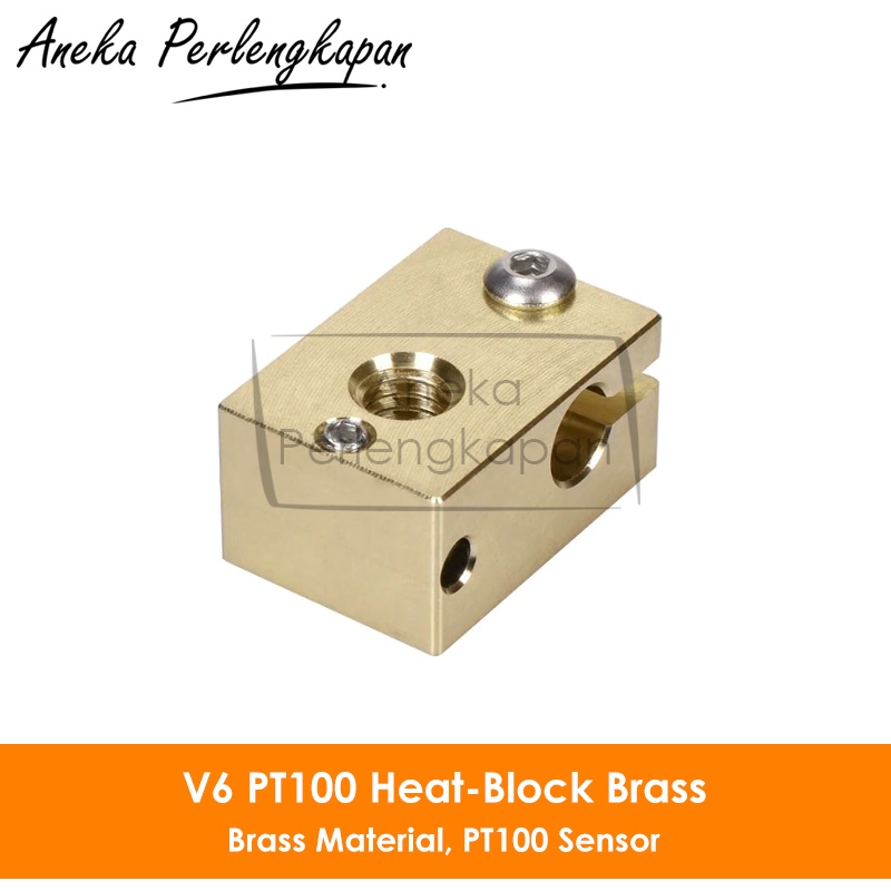 V5/V6 3D Printer Brass Heat-block Heating Block