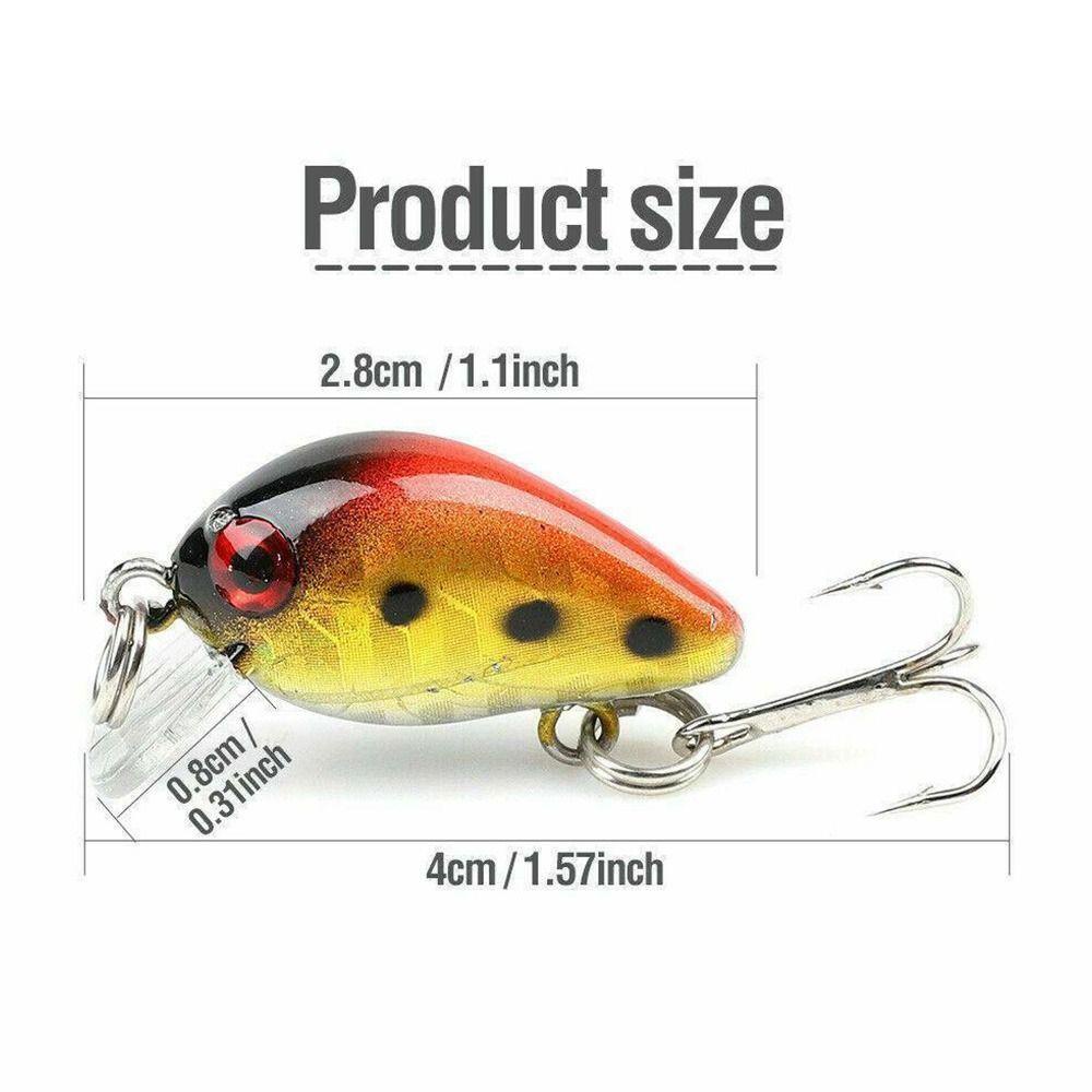 TOP 10 Pcs Umpan Pancing Umpan Engkol Bass Float Wobbler Hard Fishing Lure