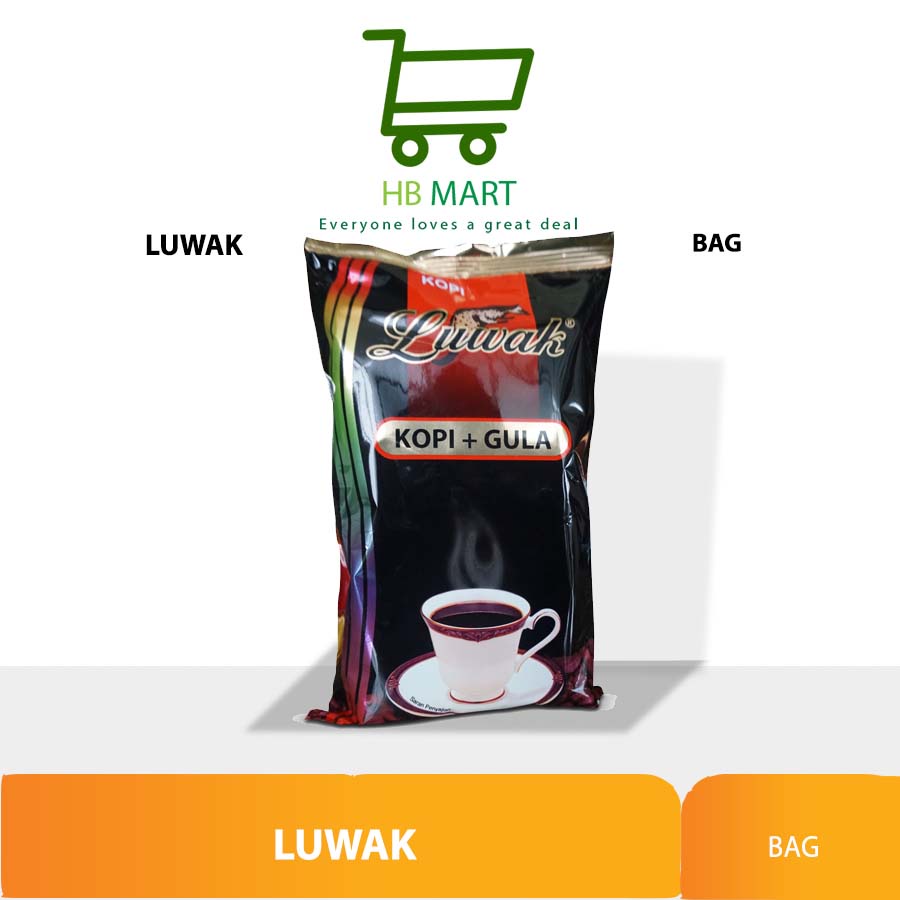 

LUWAK KOPI+GULA BAG 6'S X 25GR