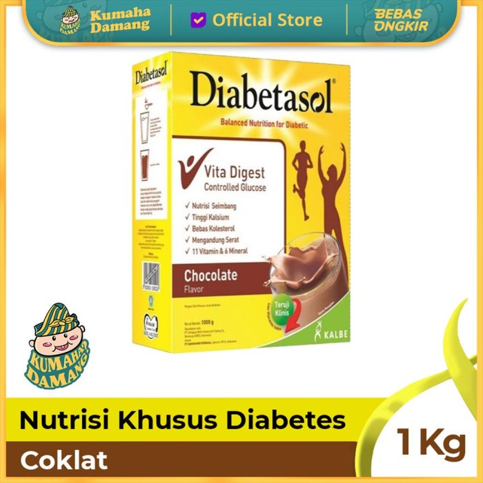 

[ COD ] Diabetasol Coklat 1000 gram / 1 kg