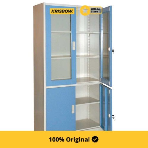 

Terlaris Krisbow Lemari Kantor 4 Pintu - Biru