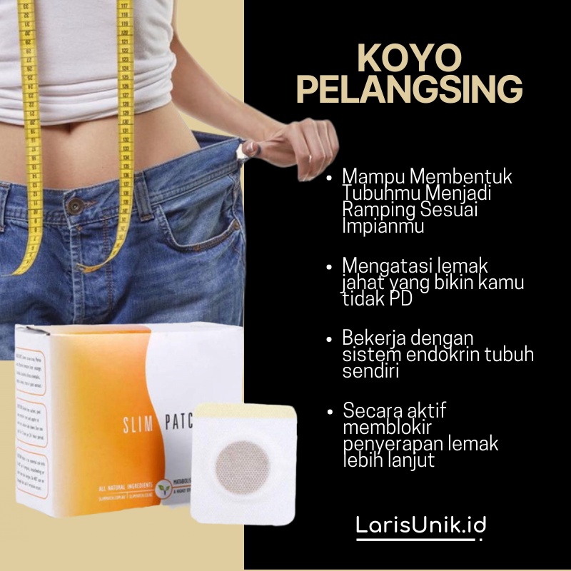 Slim Patch Koyo Pelangsing Pembakar Lemak Tubuh Pengecil Perut Buncit Pria Wanita Paling Ampuh Plester Koyok Diet Detox Herbal Body Slimming Slim Slimmer Penurun Berat Badan Dengan Bahan Alami Original Terbaru