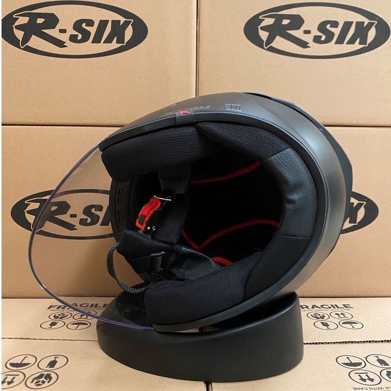 R-SIX Helm Half Face XPRO SOLID ORIGINAL [BestSeller]