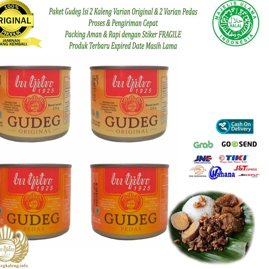 

➯ Gudeg Kaleng Bu Tjitro Paket Original Pedas Special Promo Isi 4Pcs ♪