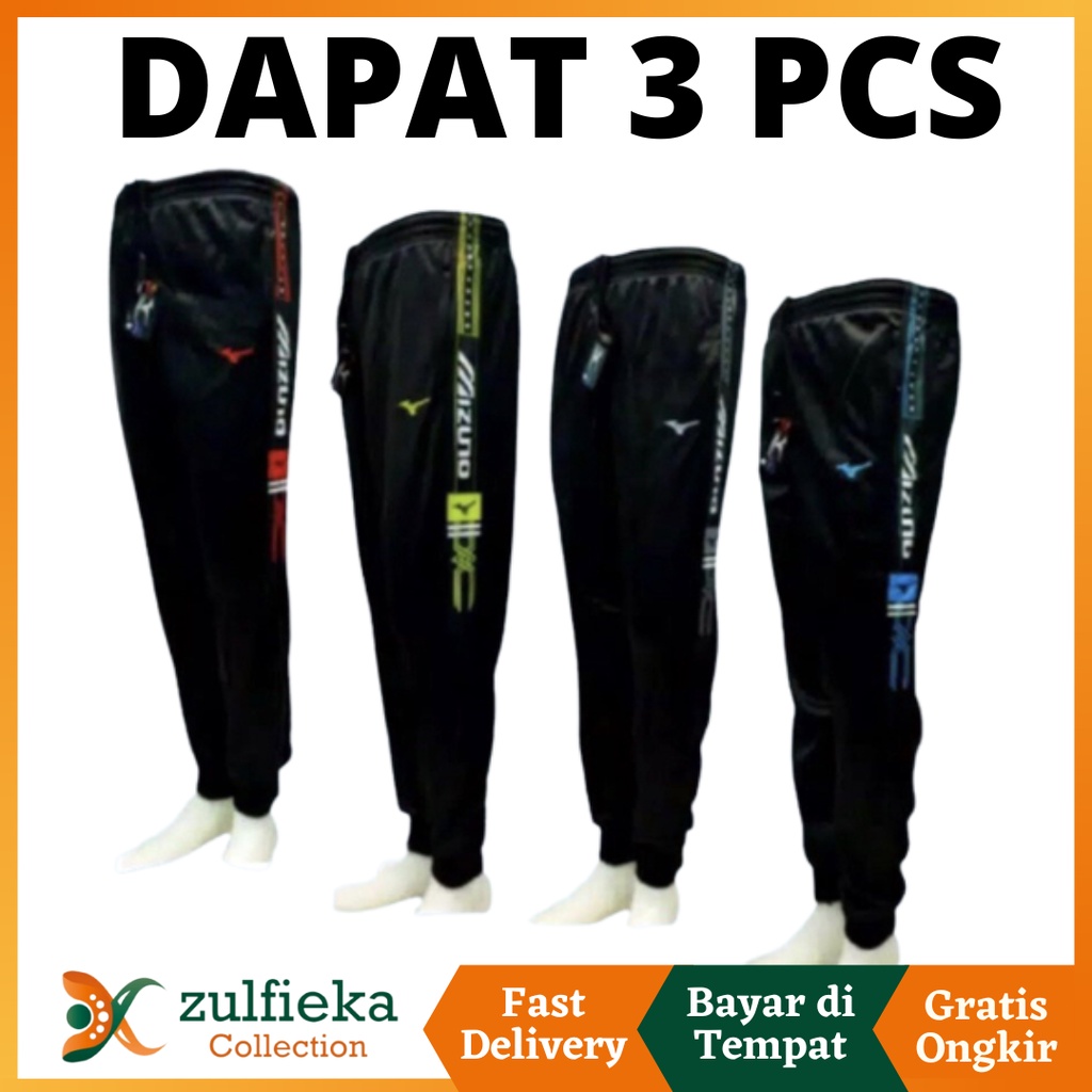 PAKET 3 PCS Celana Jogger Panjang Olahraa Unisex