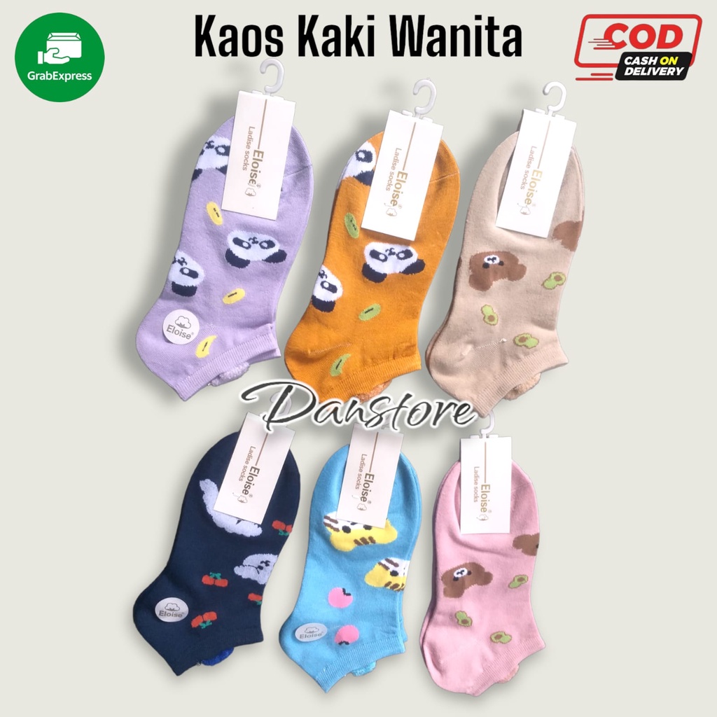 Kaos kaki korea remaja dewasa pendek motif kuping / Kaos Kaki Wanita Semata Kaki Motif Kuping