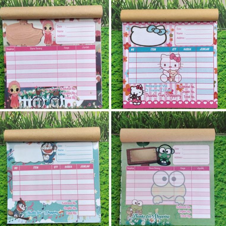 

N78 Nota warna ( non rangkap ) uk 10x10 cm TREND タ