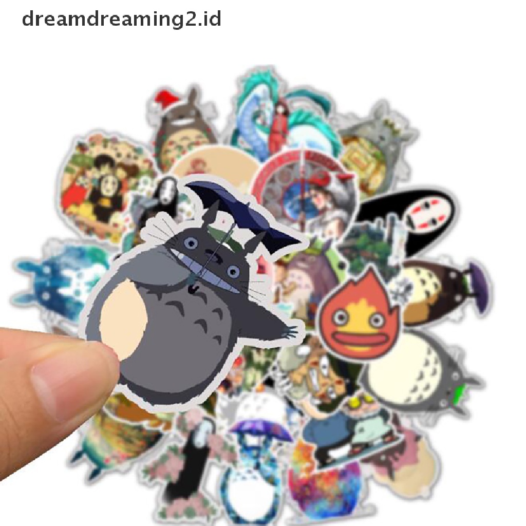 (dream) 50pcs miyazaki hayao classic Japan anime er Untuk Sepeda laptop Buku Motor.
