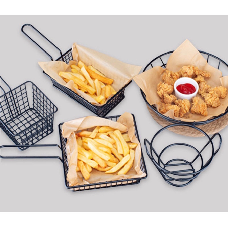 French Fries Serving Basket/Wadah Kentang Goreng/Keranjang Kentang/Fries Keranjang/Wadah Keranjang Saji Kentang