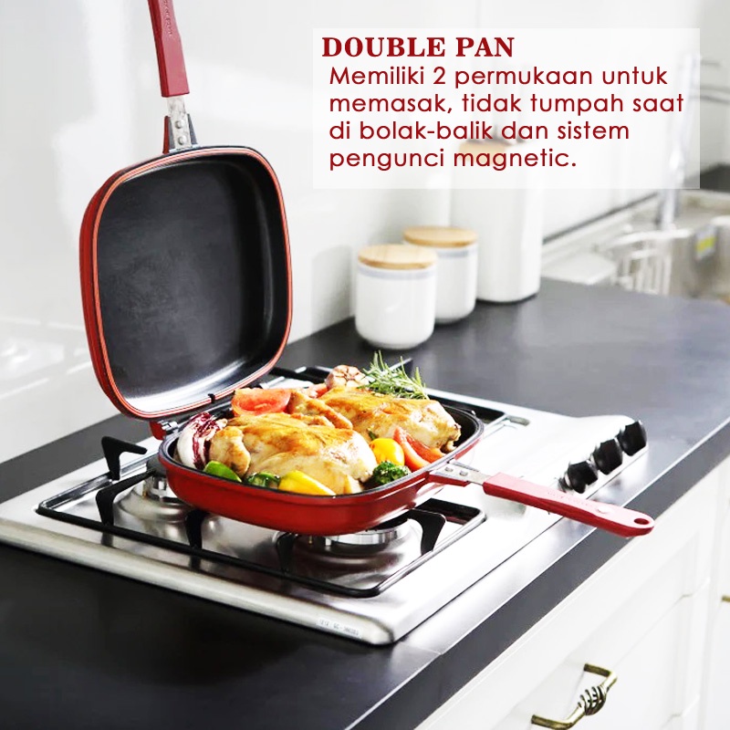 Happy Call Double Side Pan Jumbo Grill 32cm Missshop