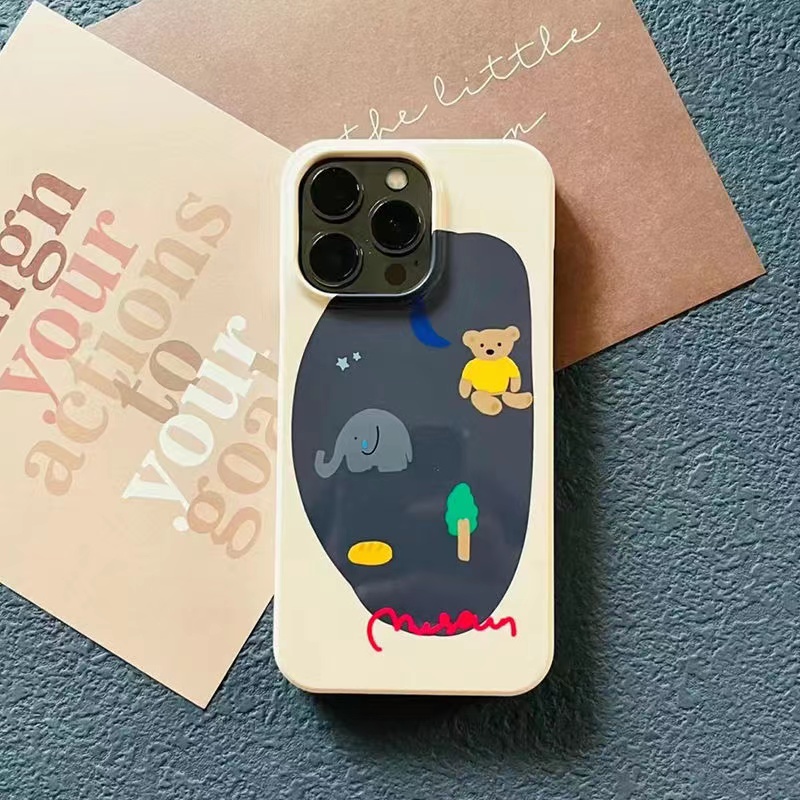 Ins Childlike Paradise Cocok Untuk Iphone14 14pro 14plus 13 13pro 13prm iPhone 11 7Plus 8Plus Xr XS 13 12 Pro Max Empat Sudut Casing Ponsel Tahan Guncangan