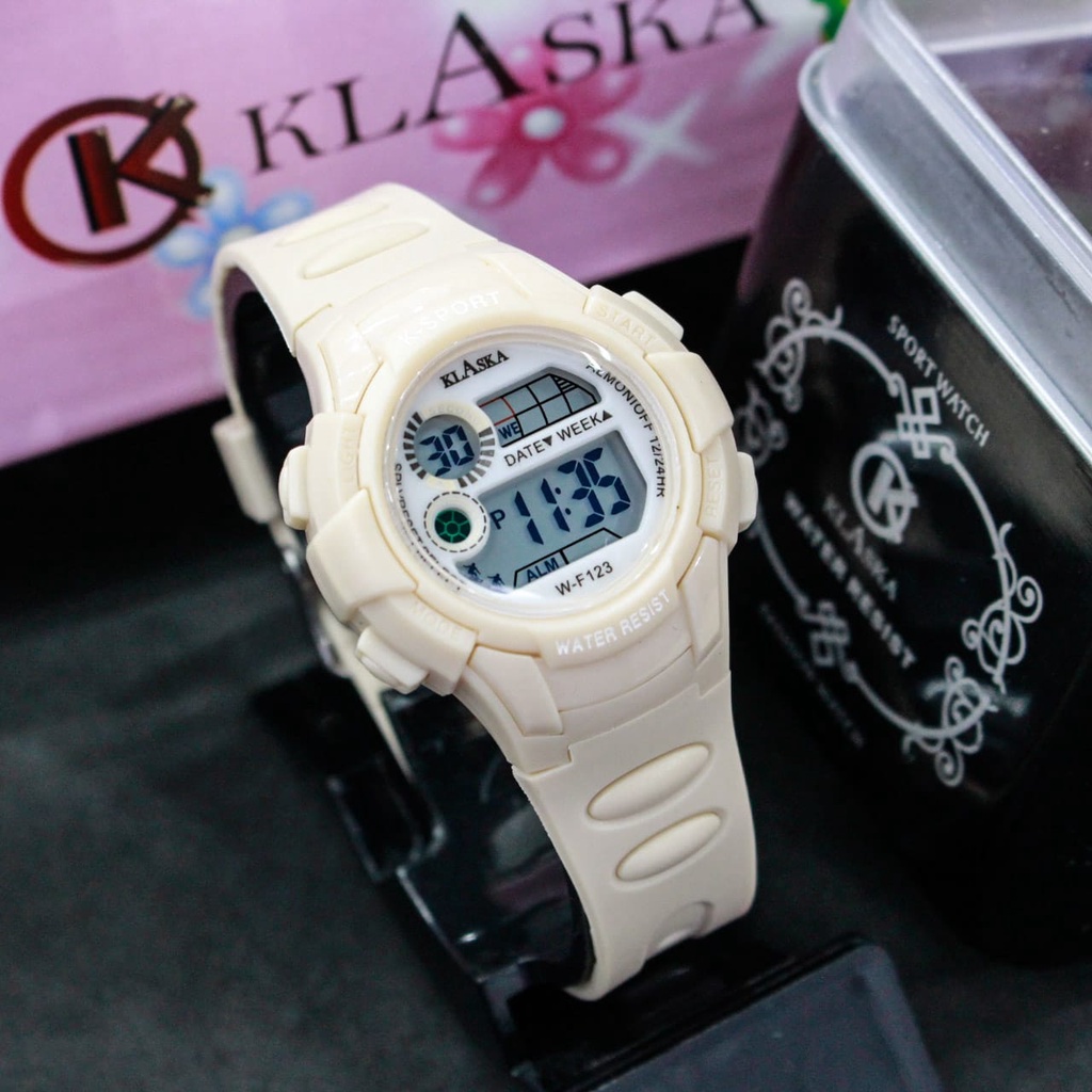 JAM TANGAN LASIKA//JAM TANGAN KLASKA W-F123/ORIGINAL WATERRESISTENT