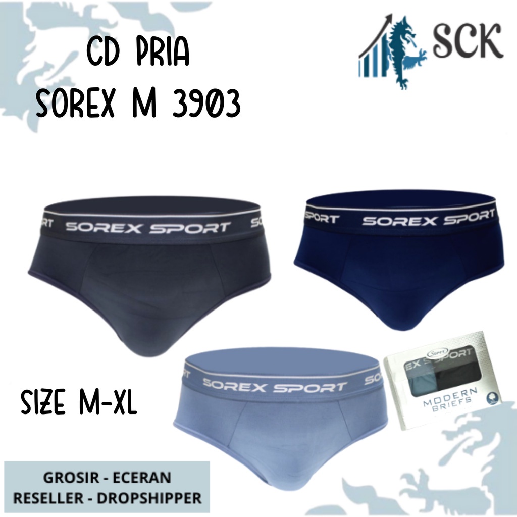 [ISI 2] CD Pria SOREX 3903 / Boxer Cowok CD Cowok SOREX - sckmenwear GROSIR