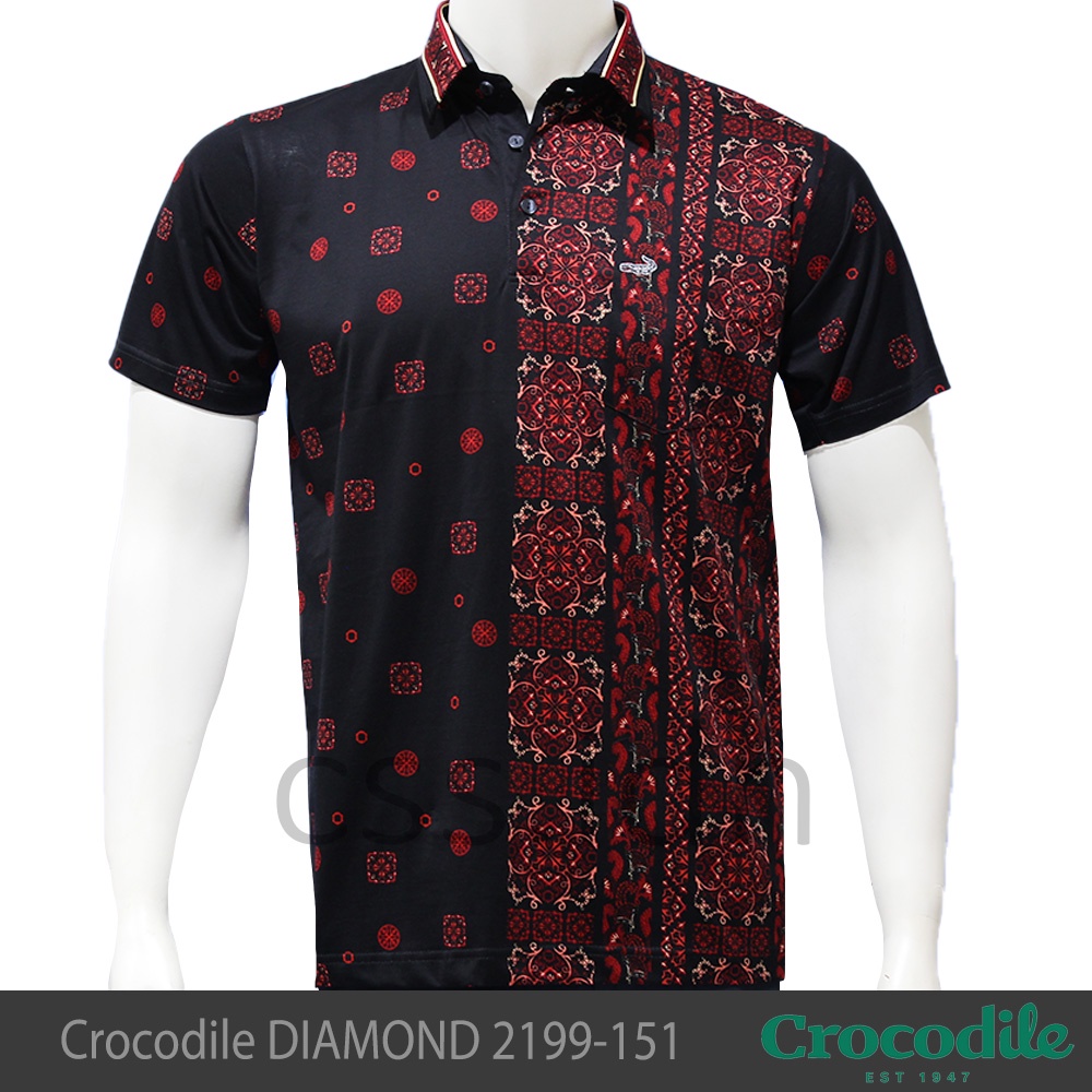 Kaos Kerah Kemeja Pria Crocodile Diamond 2199-151