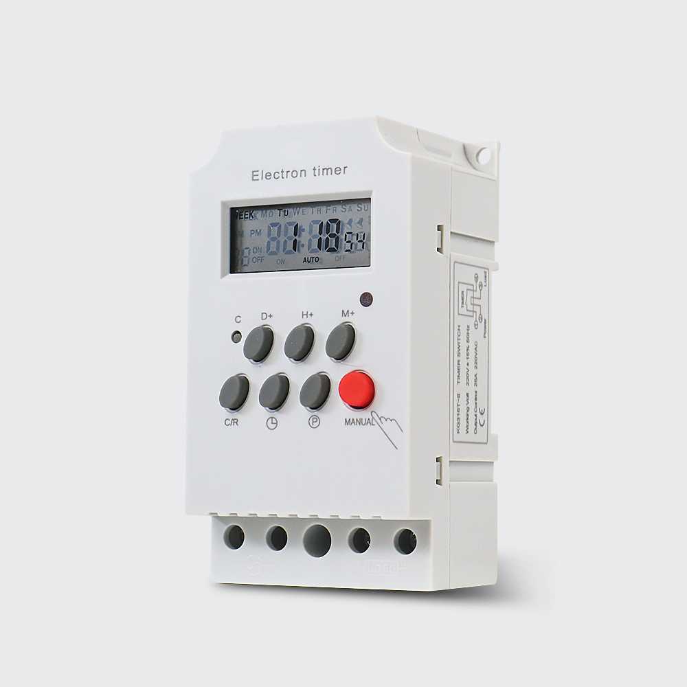 TD - DPR KAMPA MCB Power Timer Programmable Time Switch Relay 25A 220V - KG316T-II