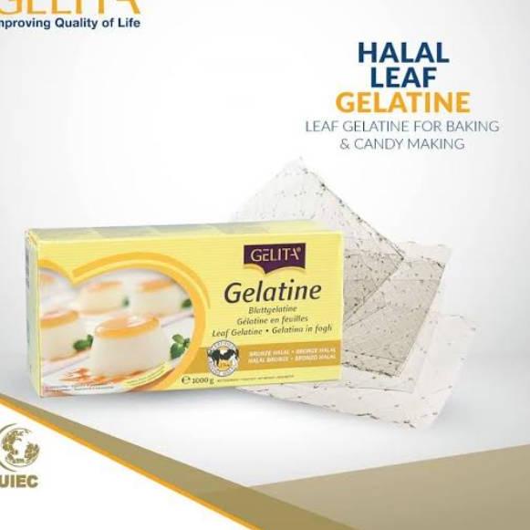 

☈ 10 Lembar Gelatin Lembaran Halal / Gelatine Sheet Gelita Halal ●