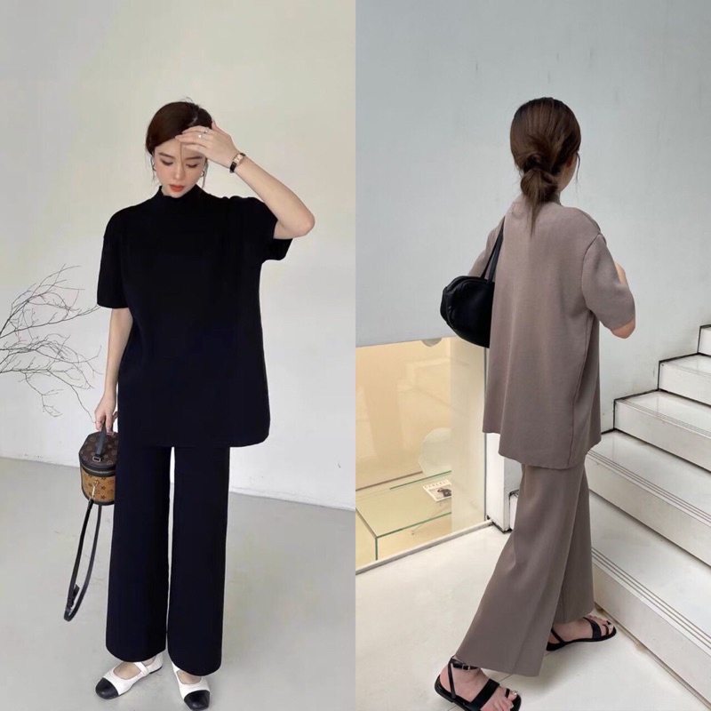 Set Knit Nessya Set Knit Blouse + Pants Knit