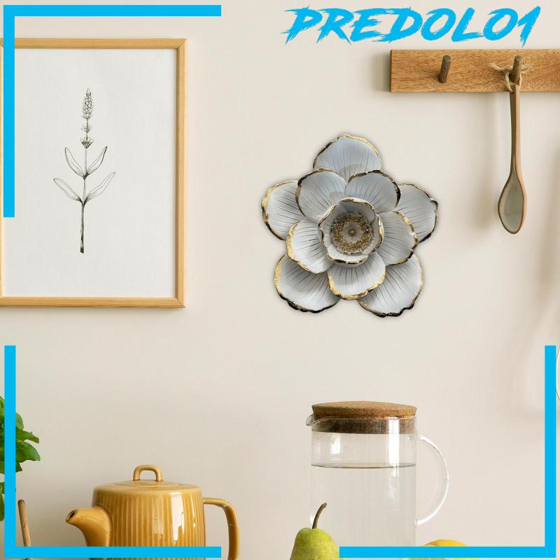 [Predolo1] 3d Flowers Decor Bunga Hiasan Dinding Wall Art Patung Untuk Rumah Restoran