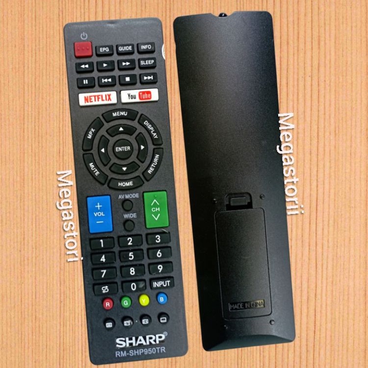 Remot Remote TV sharp netflix smart tv android Lcd Led