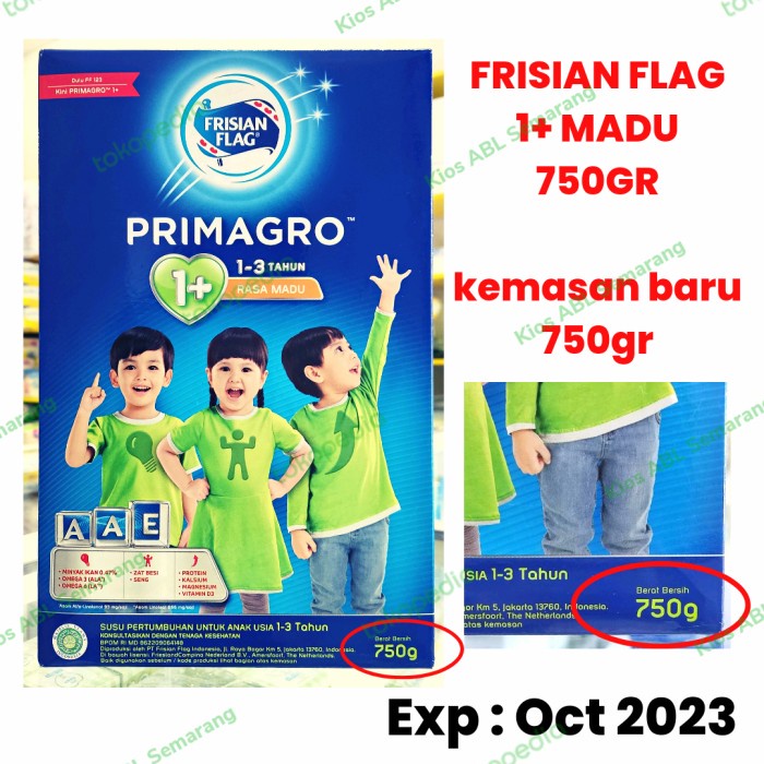 

[ COD ] Frisian Flag 123 Primagro 1+ Madu 800gr