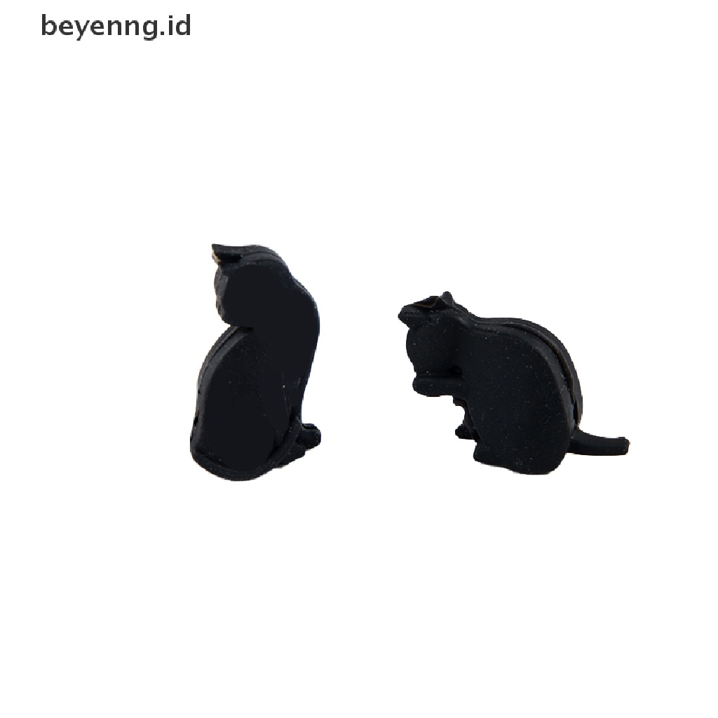 Beyen 6PCS Silikon Kucing Anggur Gelas Penanda Cangkir Identifikasi Cincin Aksesoris Pesta ID