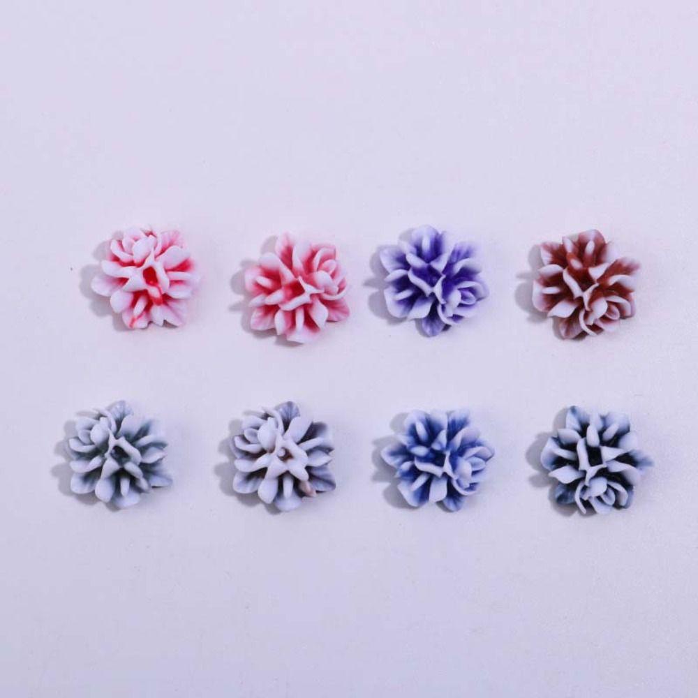 AUGUSTINA Agustina Bunga Dekorasi Kuku Pesona Kuku Resin Manikur Aksesoris Nail Art Cina Peony Bunga 3D Nail Art Drills