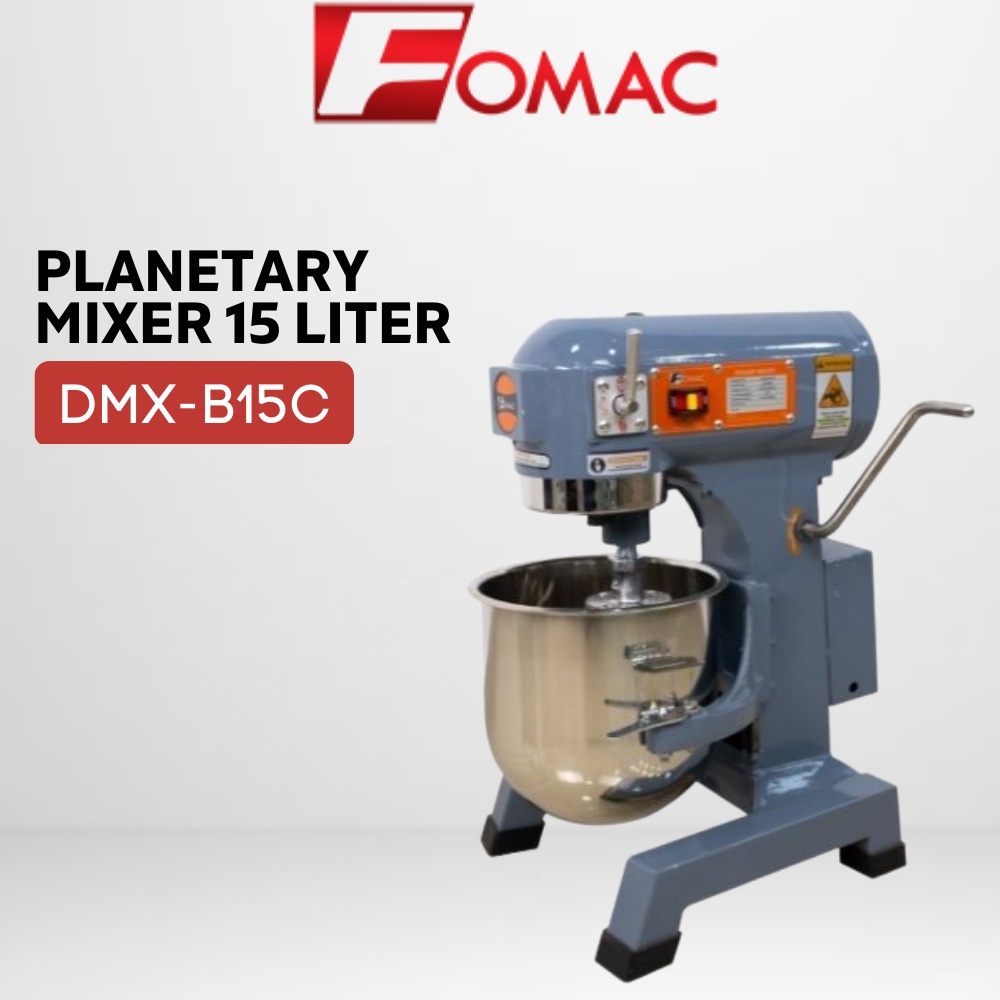 PLANETARY MIXER 15 LITER FOMAC DMX-B15C MESIN MIXER PENGADUK ADONAN ROTI GARANSI RESMI