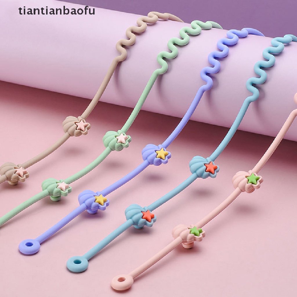 [tiantianbaofu] Silikon Lembut Anti Hilang Anti-Drop Rantai Tali Adjustable Dot Dan Bayi Aksesoris Botol Cangkir Rantai Mainan Tali Stroller Aksesoris Balita Menyusui Barang Bouti