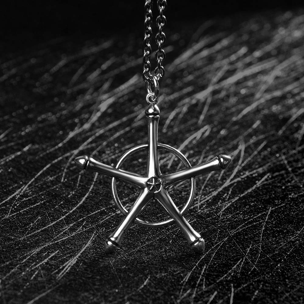 Anime Bleach Kalung Quincy Ishida Uryuu Cosplay Ginrei Gojiaku Amulet Alloy Choker Rantai Gelang Liontin Perhiasan Kostum Aksesoris