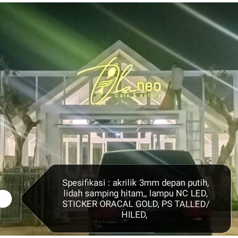

letter sign akrilik, free pasang, all in custom