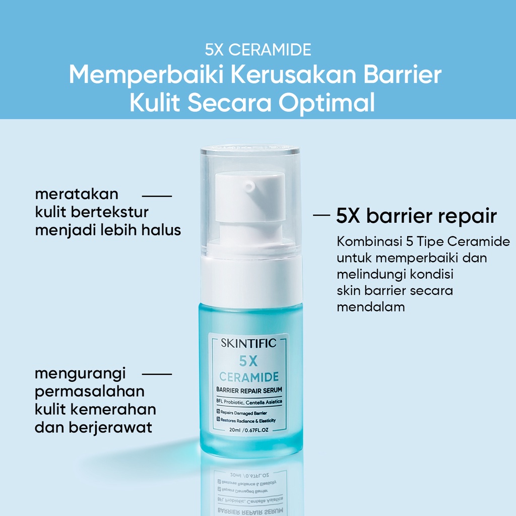 [BPOM] [100% Ori] [BIG SIZE] SKINTIFIC 5X Ceramide Barrier Repair Serum 50ml Facial Serum Ceramide Serum Skintific Serum Skin Barrier Serum Wajah