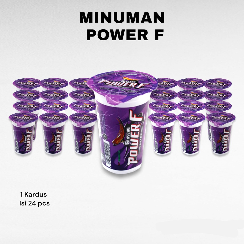 

Power F Rasa Anggur 1 Kardus ( isi 24 )