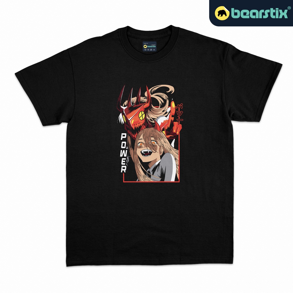 SHINZO - Tshirt Power - Kaos Chainsawman - Baju Anime Streetwear