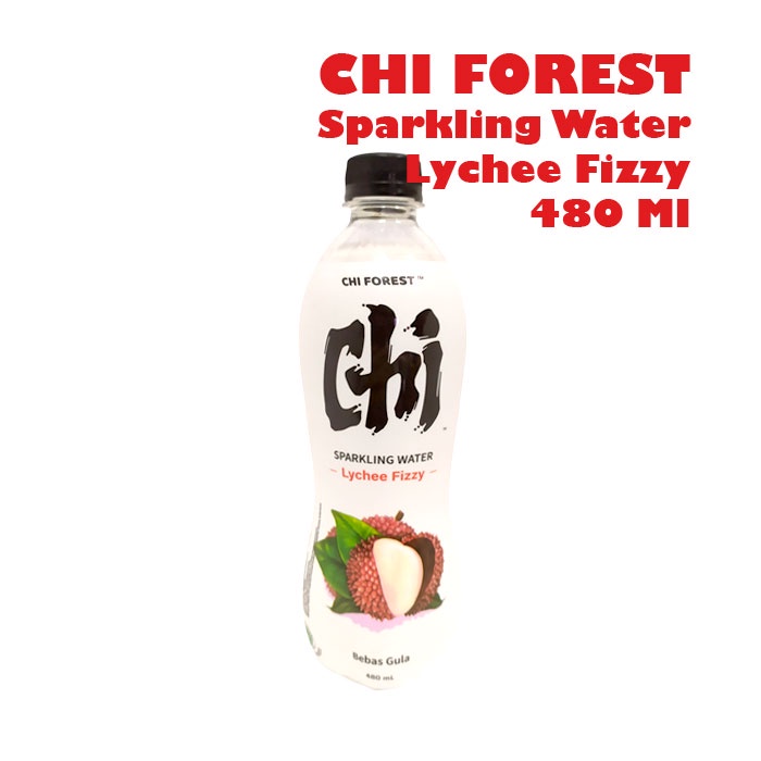 CHI FOREST Sparkling Water Lychee Fizzy Minuman Soda Bebas Gula 480 Ml