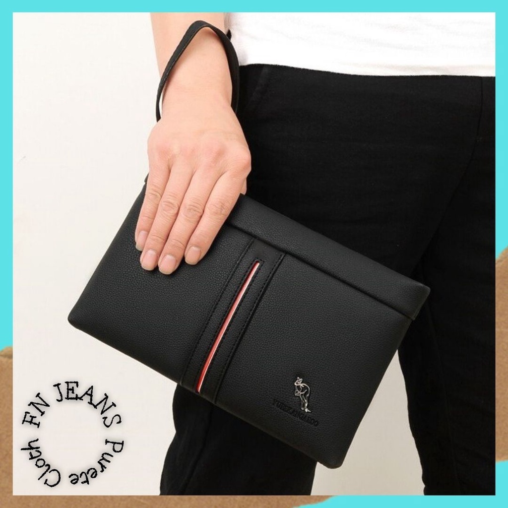 YUESKANGAROO Tas Dompet Pouch Pria Tas Pouch Wallet Pria TDP 80