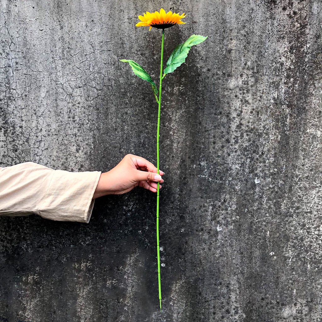 Bunga Hias Plastik Tangkai Matahari Hiasan Rumah Dekorasi Ruangan Meja Artificial Flower Satu7an PBP161