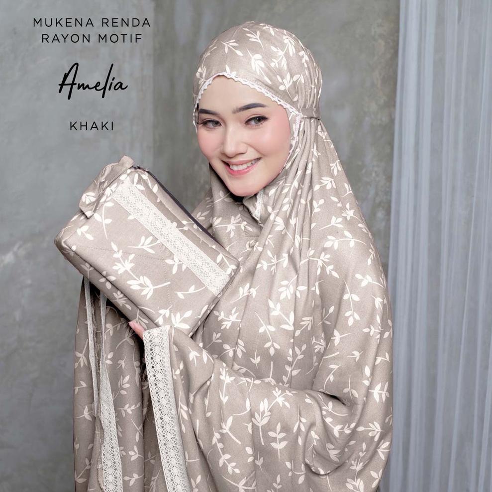 BIG SALE MUKENA BALI TASIK - MUKENA RENDA RAYON DEWASA MOTIF AMELIA