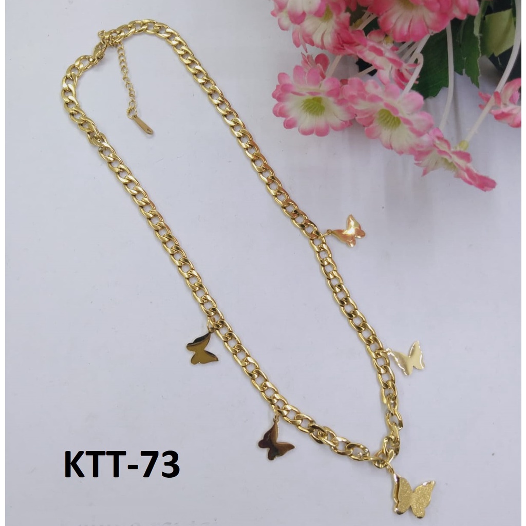 KALUNG TITANIUM EMAS GOLD KUPU TERMURAH / DUNIA GELANG TERBARU