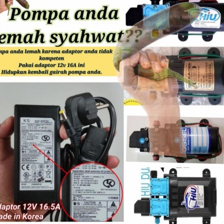 ☟ Adaptor Besar 12Volt 16A ☉