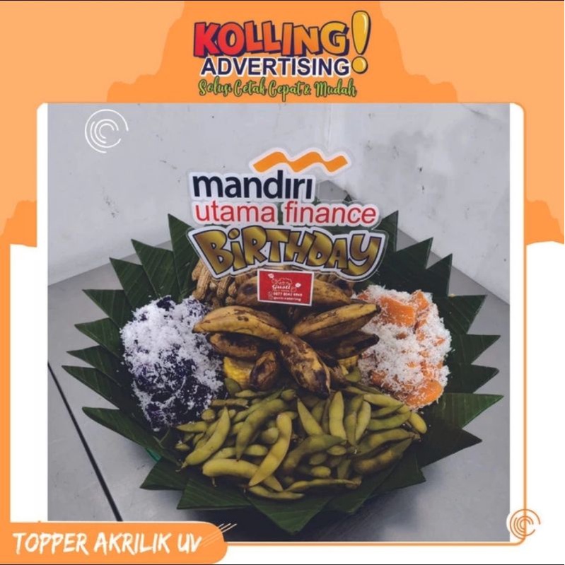 

Topper Kue / Tumpeng / Ulang tahun / Akrilik 2mm Print UV / costume