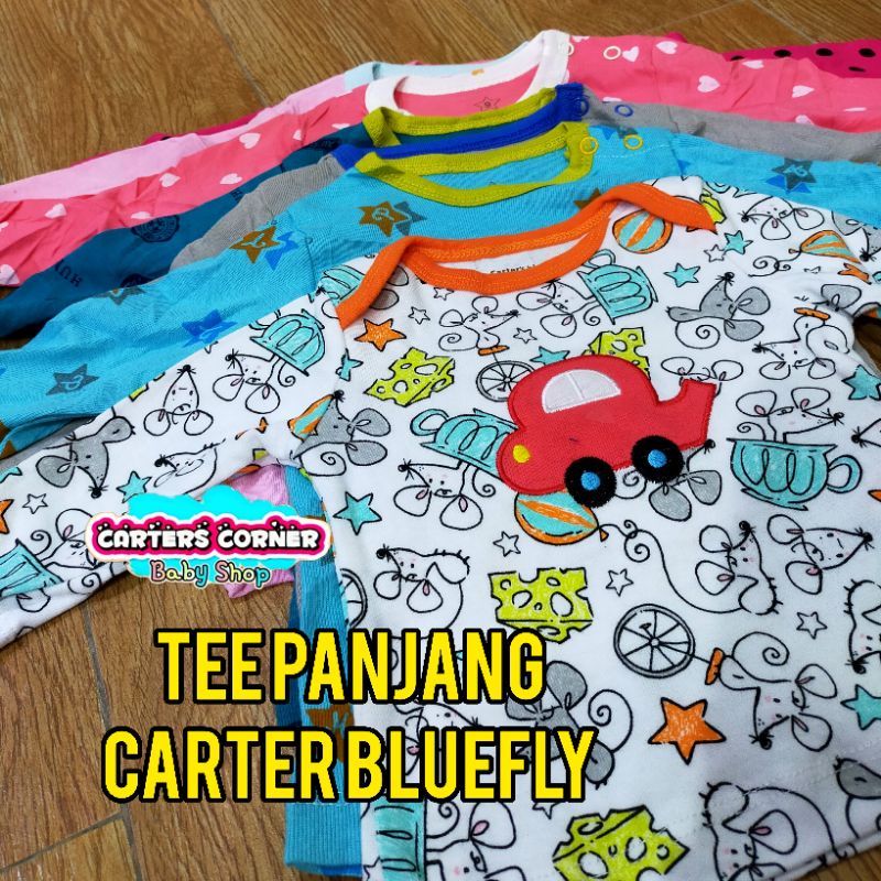 ATASAN PENDEK BAYI 6-24M TEES BLUEFLY KAOS LENGAN PENDEK /  PANJANG / KUTUNG BAYI ISI 5 PCS (SNI) / TEE LENGAN PANJANG KATUN SNI