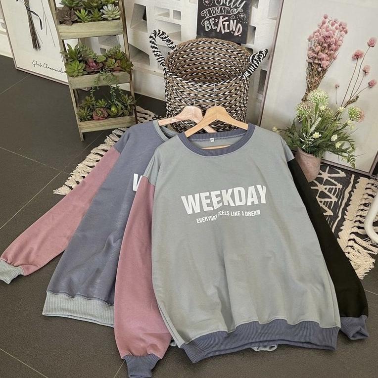 Langsung Order Weekday Sweater Jumbo - LD 130 - Ukuran XXL - Sweater Hoodie Jumbo - Sweater Hoodie P