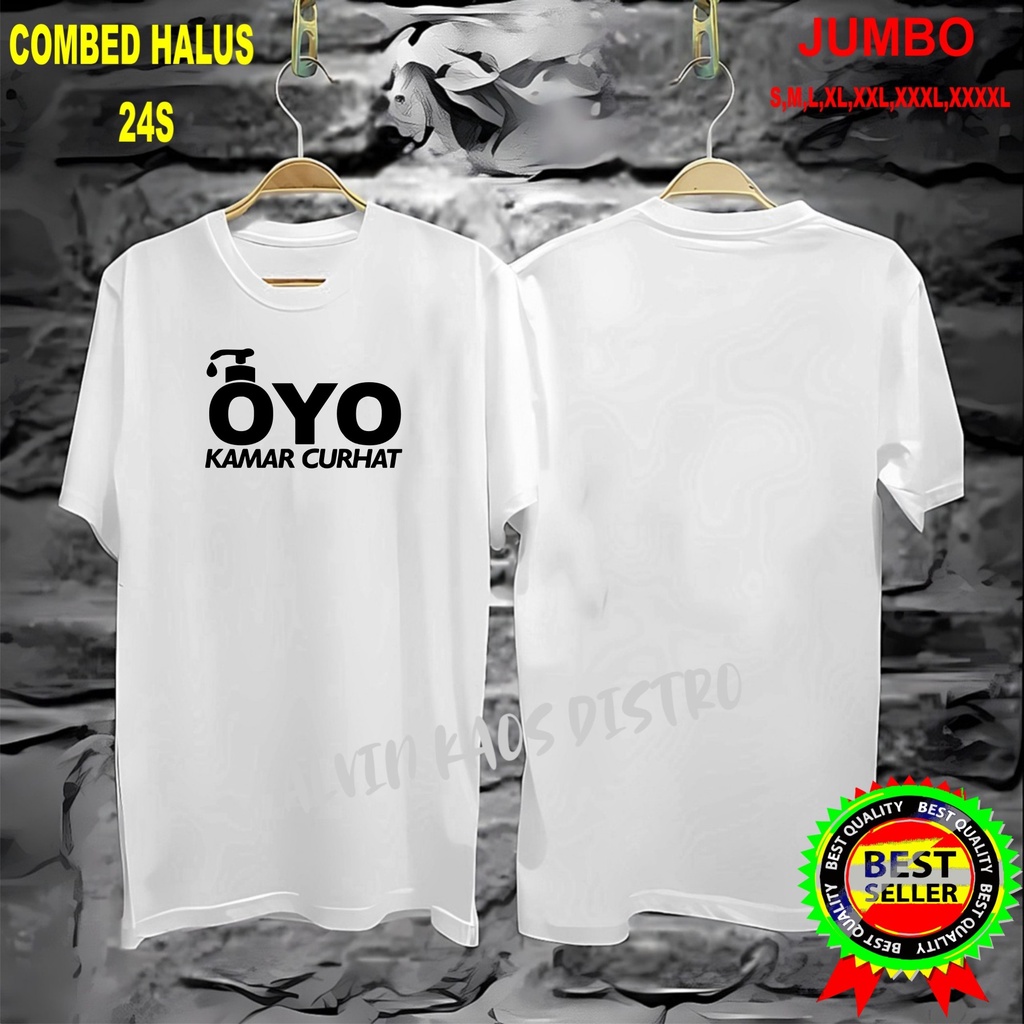 APPS Promo Diskon Kaos OYO KAMAR CURHAT Kaos Terlaris Kualitas Terjamin/Kaos MurahKaos katun/Pakaian Pria pakaian Wanita/Kaos Distro Pria/Kaos Pakaian Pria Kaos Promo/Best Seller