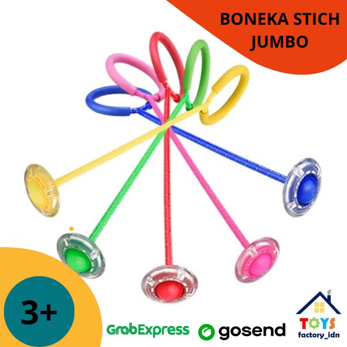 Mainan Hula Hoop Kaki Putar Jumpball Yoyo Flash Jump Lampu LED