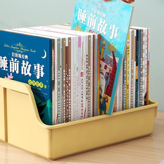 ❆ Greenland Rak Buku Plastik Foldable Desktop Box Rak Box File Kotak Penyimpanan Buku Alat Tulis Ser
