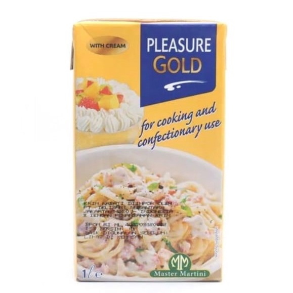

PLEASURE GOLD COOKING CREAM NON DAIRY WHIP 1LTR, KHUSUS OJOL