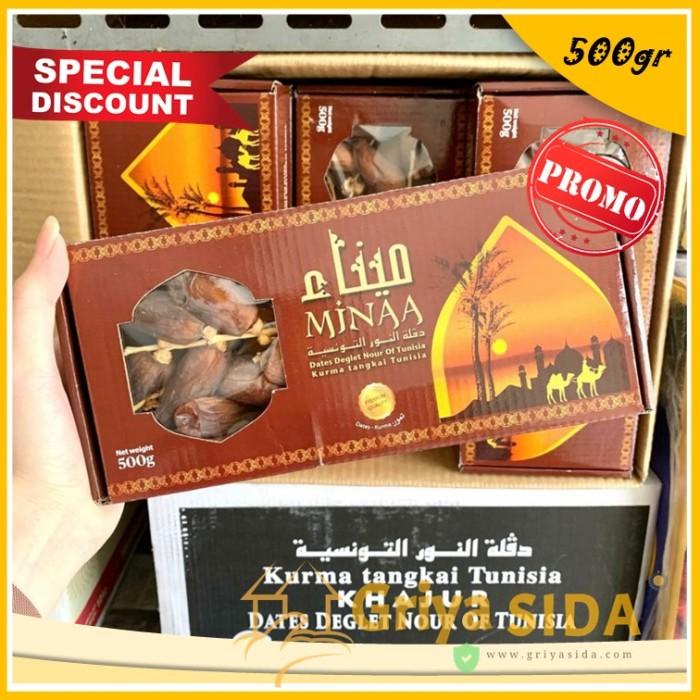 

Kurma minaa tunisia 500gr Kurma tangkai Harga grosir termurah Minaa