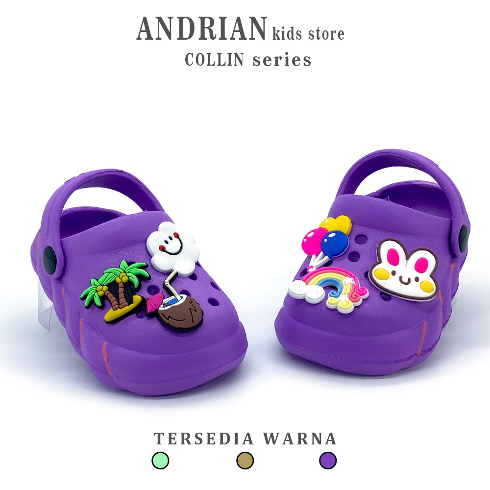 Sandal Perempuan selop baim baby girls tali belakang bergambar lucu 8 bulan - 6 tahun