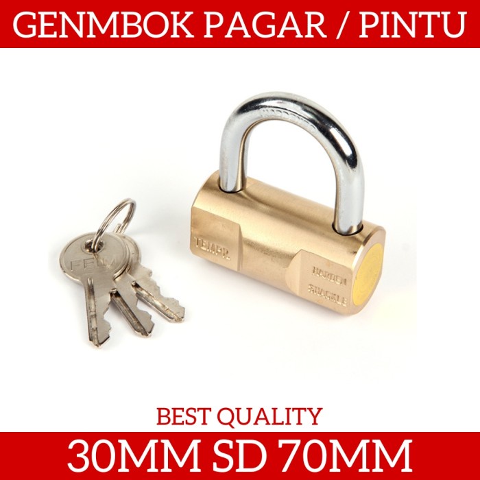 SHENG LI Gembok Pagar Pintu Model Bulat Pin Mechanism Two Deadlocking